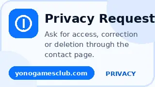 Yono Games Club privacy policy data request poster