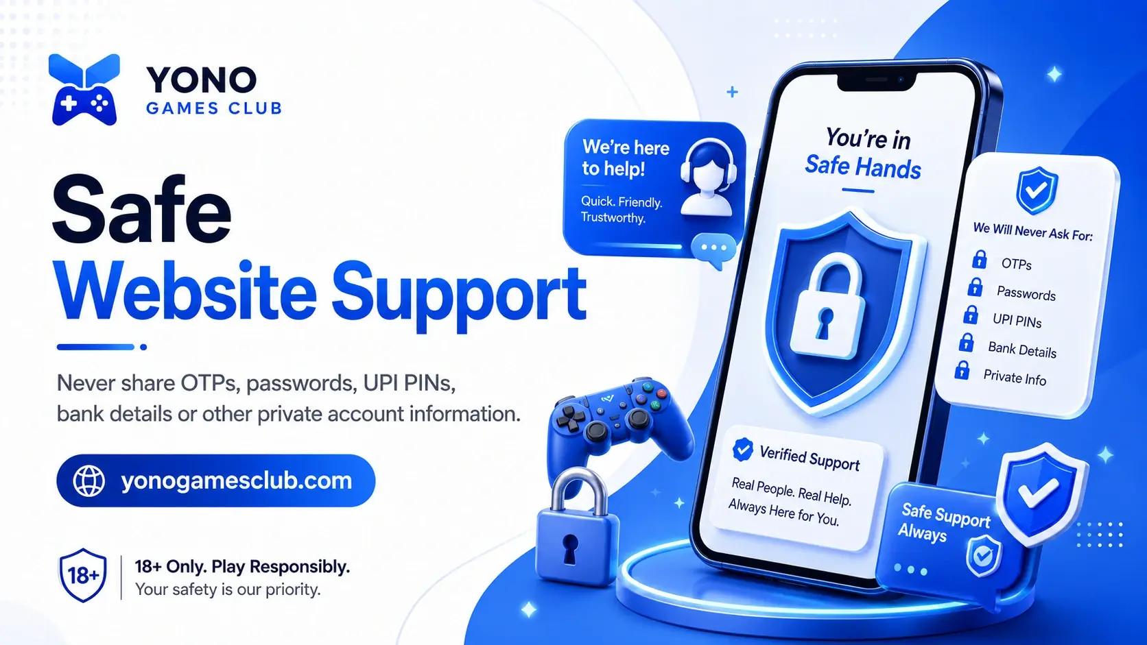 Yono Games Club safe contact notice